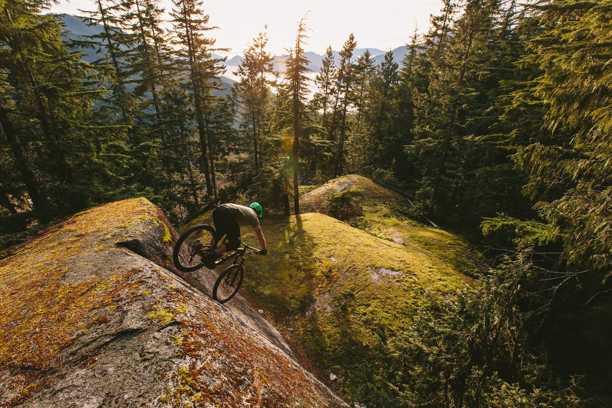 Pat Foster navigates the steep rock of Squamish, BC.
