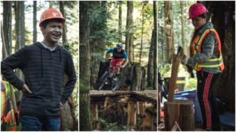 First Nations kids build singletrack in Cowichan