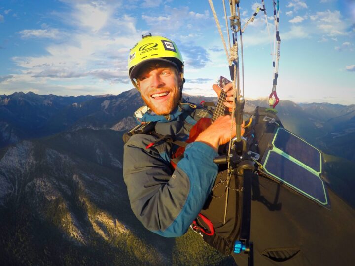 Benjamin Jordan is the paraglider who set a world record flying from vancouver to calgary