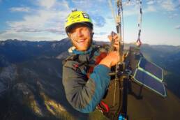 Benjamin Jordan is the paraglider who set a world record flying from vancouver to calgary